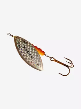 Блесна для рыбалки вертушка Mepps AGLIA LONG RAINBO, 5, SILVER, 1 штука, Серебряный