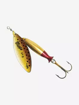Блесна для рыбалки вертушка Mepps AGLIA LONG HEAVY, 3, Gold/Brown, 1 штука, Золотой