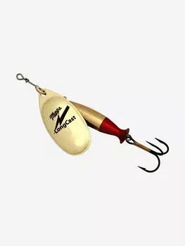 Блесна для рыбалки вертушка Mepps AGLIA LONG CAST, 5, G, 1 штука, Золотой