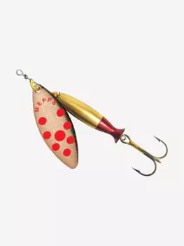 Блесна для рыбалки вертушка Mepps AGLIA LONG HEAVY, 1, Copper PTS Red, 1 штука, Красный