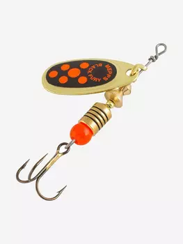 Блесна для рыбалки вертушка Mepps BLACK FURY 0, Gold/Orange, 1 штука, Золотой