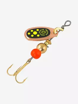 Блесна для рыбалки вертушка Mepps BLACK FURY 0, Copper/Chartreuse, 1 штука, Коричневый