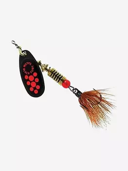 Блесна для рыбалки вертушка Mepps BLACK FURY MOUCHE, 3, Black/Orange, 1 штука, Черный