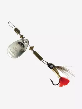 Блесна для рыбалки вертушка Mepps STREAMEPPS, 00, SILVER, 1 штука, Серебряный