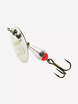 Блесна для рыбалки вертушка Mepps XD 0, SILVER/SILVER, 1 штука, Серебряный