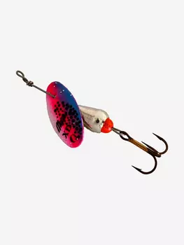 Блесна для рыбалки вертушка Mepps XD TRI FLUO, 0, SILVER/Rainbo, 1 штука, Серебряный