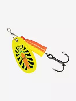 Блесна для рыбалки вращающаяся BLUE FOX Long Cast 4 /FT, Желтый