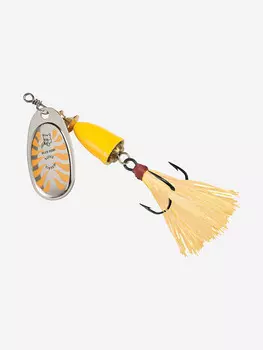 Блесна для рыбалки вращающаяся BLUE FOX Vibrax Glow 3 /GLO, Желтый