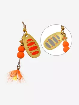 Блесна для рыбалки вращающаяся LureMax Daffy 3,2гр., Оранжевый