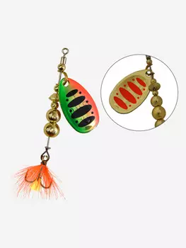 Блесна для рыбалки вращающаяся LureMax Daffy 7гр., Зеленый