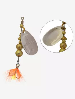 Блесна для рыбалки вращающаяся LureMax Daffy 7гр., Бежевый