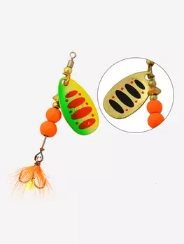 Блесна для рыбалки вращающаяся LureMax Daffy 7гр., Желтый