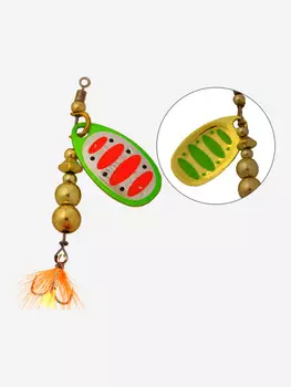 Блесна для рыбалки вращающаяся LureMax Daffy 7гр., Зеленый