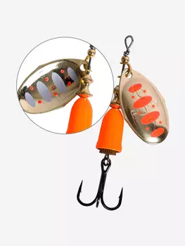 Блесна для рыбалки вращающаяся LureMax Foxy-2 6гр. 005/Or, Оранжевый