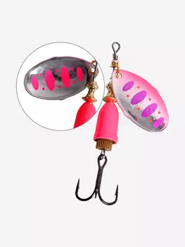 Блесна для рыбалки вращающаяся LureMax Foxy-2 6гр. 019/Pk, Розовый