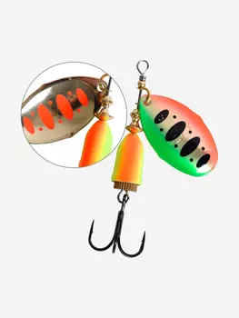 Блесна для рыбалки вращающаяся LureMax Foxy-3 10гр. 008/HT, Золотой