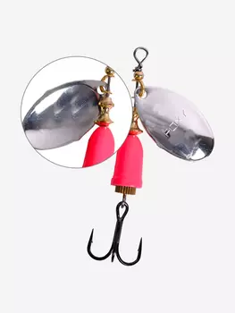 Блесна для рыбалки вращающаяся LureMax Foxy-3 10гр. 001/Pk, Красный