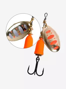 Блесна для рыбалки вращающаяся LureMax Foxy-4 16гр. 005/Or, Оранжевый