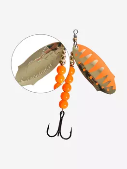 Блесна для рыбалки вращающаяся LureMax Kamchatka 23гр. 020/Or, Оранжевый