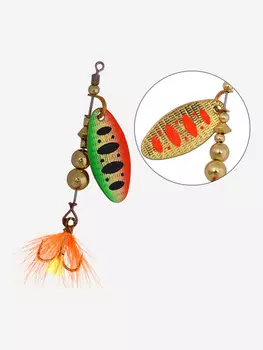 Блесна для рыбалки вращающаяся LureMax Tiga 7,2гр, Золотой