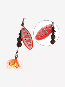 Блесна для рыбалки вращающаяся LureMax Tiga 7,2гр, Розовый