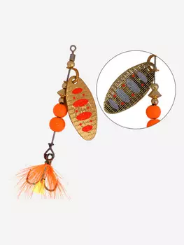 Блесна для рыбалки вращающаяся LureMax Tiga 7,2гр, Золотой