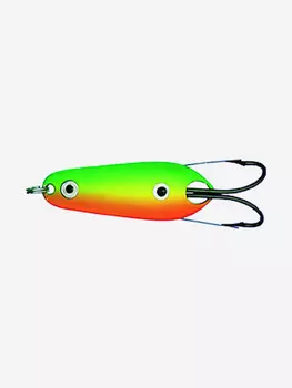 Блесна колеблющаяся Kuusamo Rasanen 50/11 незацепляйка, GR/FYe/FR-B, Зеленый