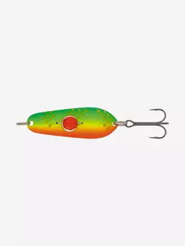 Блесна колеблющаяся Kuusamo Rasanen 50/14 с камнем, G/GR/FYe/FR-C, Зеленый