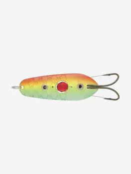 Блесна колеблющаяся Kuusamo Rasanen 60/15 незацепляйка с камнем, GR/FYe/R-S, Зеленый