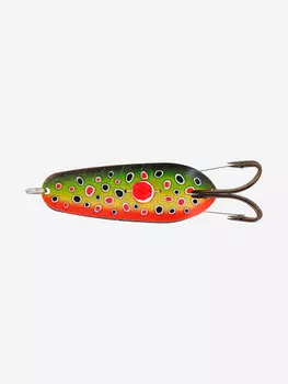 Блесна колеблющаяся Kuusamo Rasanen 60/15 незацепляйка с камнем, BL/GR/G/O-C, Зеленый