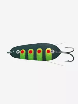 Блесна колеблющаяся Kuusamo Rasanen 70/10 незацепляйка, BL/R/Fye-S, Зеленый