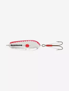 Блесна колеблющаяся Kuusamo Rasanen 70/20 незацепляйка с камнем, BL/R/S-C, Серый