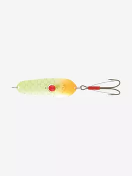 Блесна колеблющаяся Kuusamo Rasanen 70/20 незацепляйка с камнем, FYe-S, Желтый