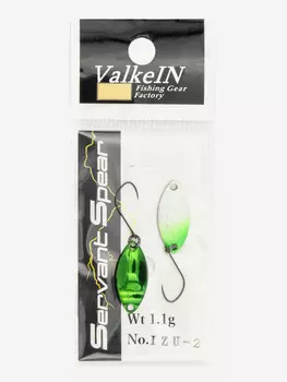 Блесна ValkeIN Servant Spear, 1.1 г, IZU-02 Green Glow, Мультицвет