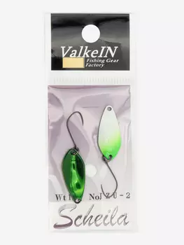 Блесна ValkeIN Sсheila, 1.8 гр, IZU-02 Green Glow, Мультицвет