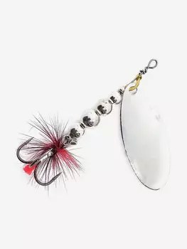 Блесна вращающаяся для рыбалки Mottomo Breeze Blade #2 8g Silver для спиннинга. Вертушка на голавля, жереха, щуку, Серебряный