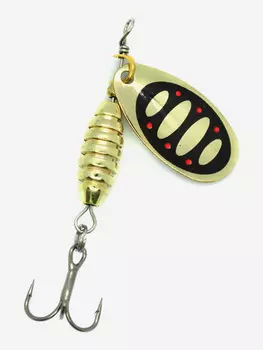 Блесна вращающаяся для рыбалки Mottomo Bug Blade #0 3.5g Gold 19. Приманка на щуку,окуня,форель., Золотой