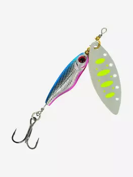 Блесна вращающаяся для рыбалки Mottomo Spin Blade #2+ 12g Silver для спиннинга. Вертушка на голавля, жереха, щуку, окуня, форель, Мультицвет