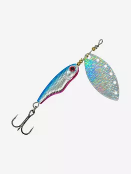 Блесна вращающаяся для рыбалки Mottomo Spin Blade #2+ 12g Silver Silver для спиннинга. Вертушка на голавля, жереха, щуку, окуня, форель, Мультицвет
