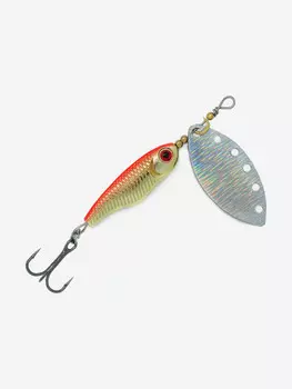 Блесна вращающаяся для рыбалки Mottomo Spin Blade #2+ 12g Gold Silver для спиннинга. Вертушка на голавля, жереха, щуку, окуня, форель, Мультицвет