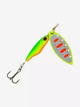 Блесна вращающаяся для рыбалки Mottomo Spin Blade #4 19 g Fluo для спиннинга. Вертушка на голавля, жереха, щуку, окуня, форель, Мультицвет
