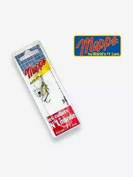 Блесна вращающаяся MEPPS Aglia AG №0 2,5 г. Приманка на щуку, окуня, форель, Серебряный