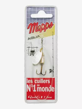 Блесна вращающаяся MEPPS "Aglia AG" №1 (3,5г) блистер, Серебряный