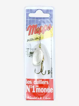 Блесна вращающаяся MEPPS "Aglia AG" №2 (4.5 г) блистер, Серебряный