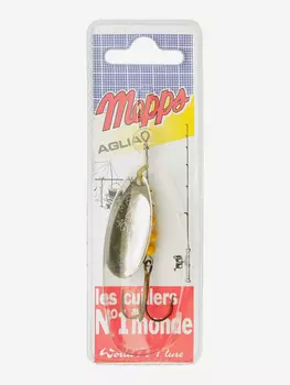 Блесна вращающаяся MEPPS "Aglia AG" №4 (9г) блистер, Серебряный