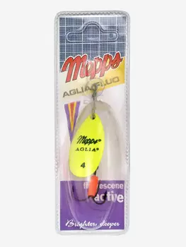 Блесна вращающаяся MEPPS "Aglia FLUO CHARTR" №4 (9 г) блистер, Оранжевый