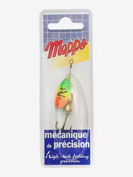 Блесна вращающаяся MEPPS "Aglia LongCast TIGER" №2 (8г) блистер, Желтый