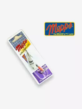 Блесна вращающаяся MEPPS Aglia Phospho №4 9 г. Приманка на щуку, окуня, форель, Белый
