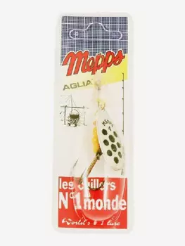 Блесна вращающаяся MEPPS "Aglia PTS Noirs AG" №4 (9г) блистер, Серебряный