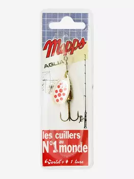 Блесна вращающаяся MEPPS "Aglia PTS Rouges AG" №2 (4.5 г) блистер, Серебряный